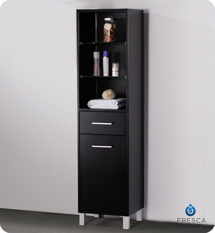 Fresca FST2060ES Oxford Espresso Tall Bathroom Linen Cabinet - Faucets, Mosaic, Kitchen Supplies