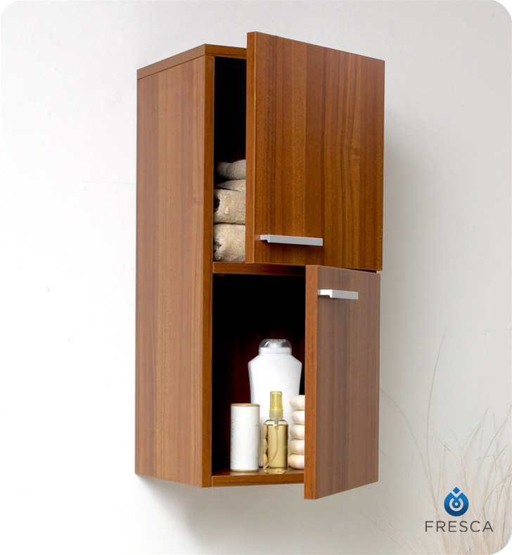 Fresca FST8091TK Teak Bathroom Linen Side Cabinet with 2 Storage Areas -  Faucets | Mosaic | Kitchen Supplies | Bathroom Supplies and much more at  the lowerst rates