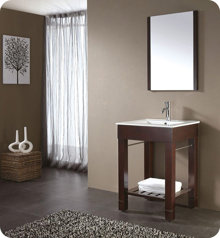 Avanity Loft V36 Dw Loft 36 Dark Walnut Modern Bathroom Vanity